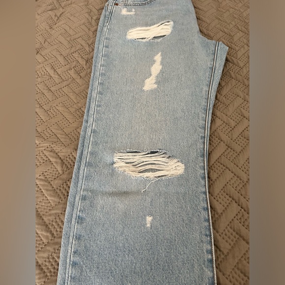 levis 501 high rise straight leg cropped jean - Picture 9 of 10